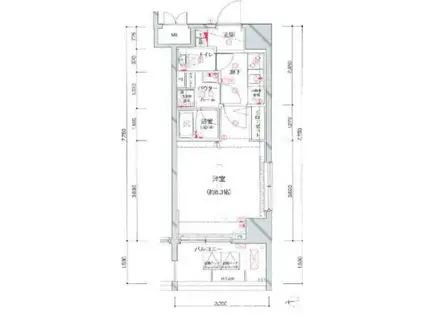  ARTESSIMO RILLIA-(1K/7階)の間取り写真