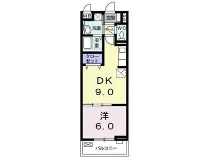 MAO HOUSE(1DK/1階)の間取り写真