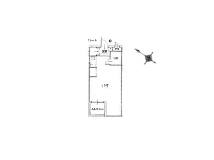 シャンソニエパレス(ワンルーム/1階)の間取り写真