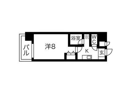 グレイス上前津(1K/9階)の間取り写真