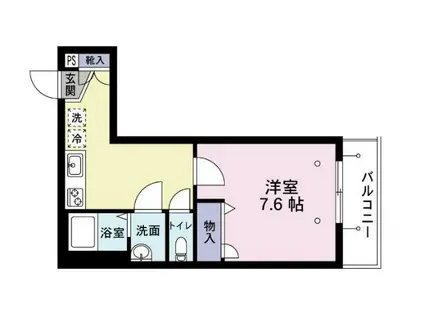 エクセレントコートK・S・T(1K/2階)の間取り写真