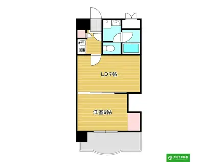 別府ダイカンプラザスポーツメント(2K/5階)の間取り写真