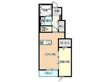 ファーラ セリオ(1LDK/1階)の間取り写真