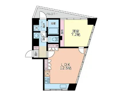 CLASSIMO(1LDK/8階)の間取り写真