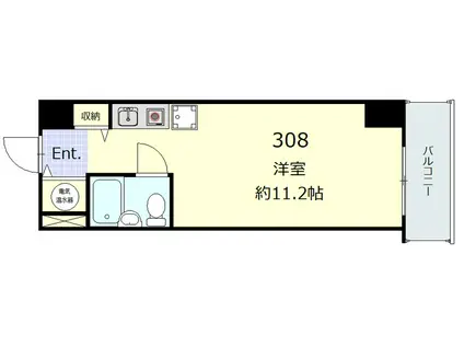 ウイン四谷(ワンルーム/3階)の間取り写真