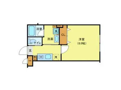 J-ARC上石神井(1K/1階)の間取り写真