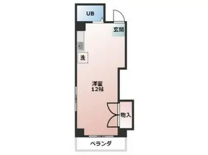 メゾン富田町(ワンルーム/3階)の間取り写真