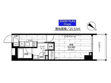 グランドコンシェルジュ本橋(1K/7階)の間取り写真