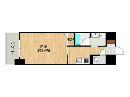 CREWS.REINE(1K/5階)の間取り写真