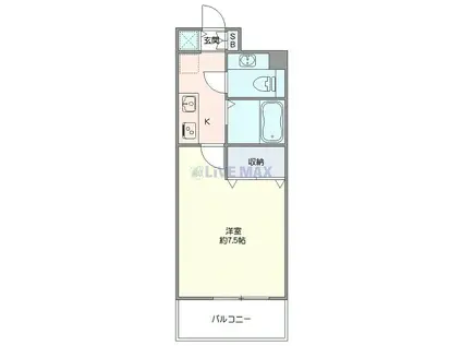 メゾン・ド・ヴィレ渋谷(1K/10階)の間取り写真