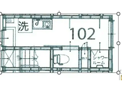 サークルハウス蓮根弐番館(ワンルーム/1階)の間取り写真