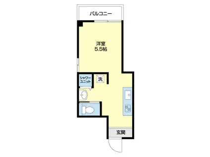 船正ビル(ワンルーム/4階)の間取り写真