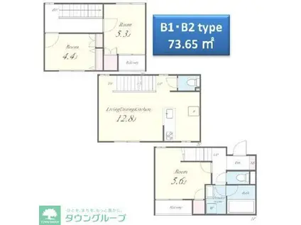 ミ・パティオA棟(3LDK/1階)の間取り写真