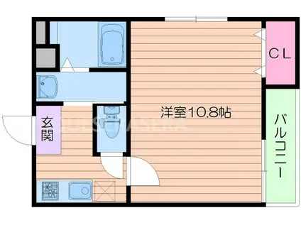 フジパレス関目(1K/3階)の間取り写真