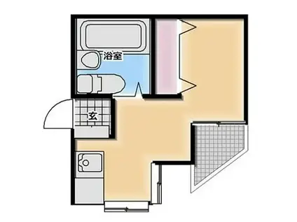 BCASA鶴ヶ島若葉IIRE-BORN(ワンルーム/2階)の間取り写真