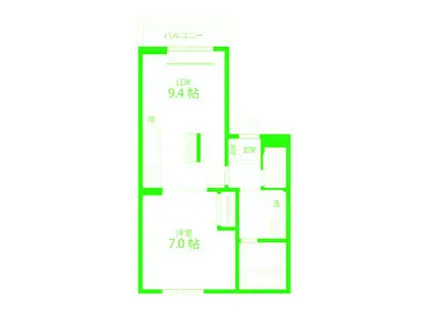 QUIETCRABHOUSETOGETHERWITHB生麦(1LDK/3階)の間取り写真