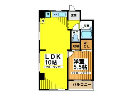 アライハイツ(1LDK/3階)の間取り写真