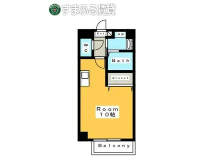 A・CITY三河安城北館(ワンルーム/4階)の間取り写真