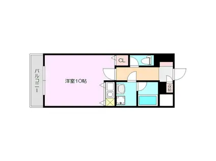 サニーセレクトコーポ(ワンルーム/3階)の間取り写真