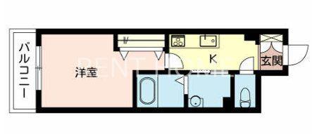 SHAMAISON NOIX ESPOIR(1K/3階)の間取り写真