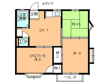 リバティハウス(3DK/1階)の間取り写真