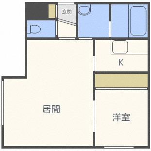 アーバンテラスN37(1LDK/3階)の間取り写真