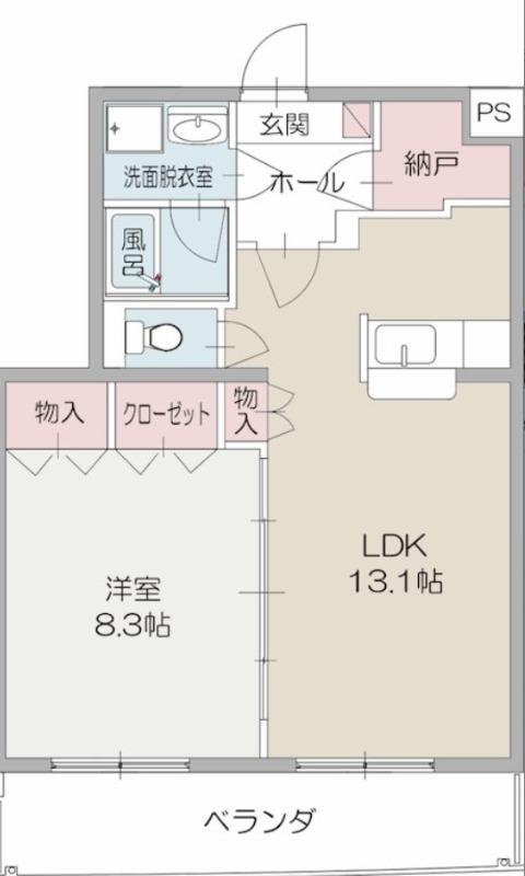 グランマレ.テルツォ(1LDK/3階)の間取り写真