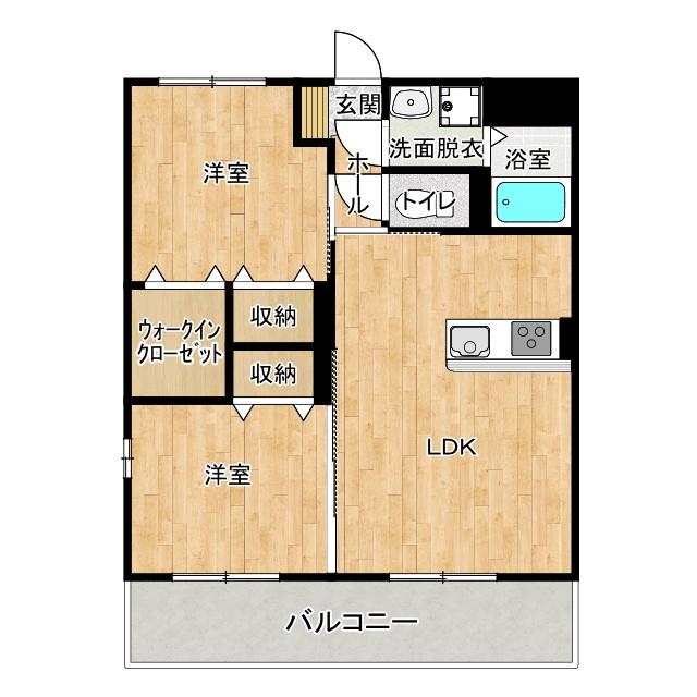 AMENITY N(2LDK/3階)の間取り写真