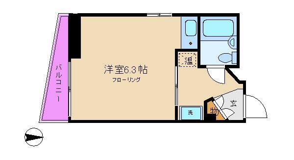 インペリアル烏丸今出川(ワンルーム/4階)の間取り写真