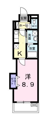 リヴィエールプラス(1K/3階)の間取り写真