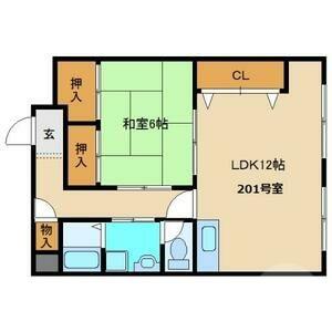 プレアール吹田サウス(1LDK/3階)の間取り写真