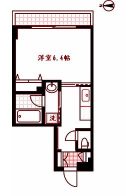 YS VILLA(1K/3階)の間取り写真