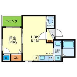 F ASECIA DIONE(1LDK/1階)の間取り写真