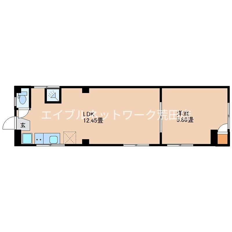 GRANVERDE.INA(1LDK/3階)の間取り写真