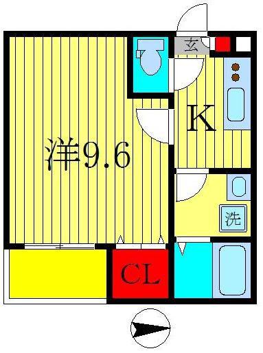 CUORE TX(1K/3階)の間取り写真