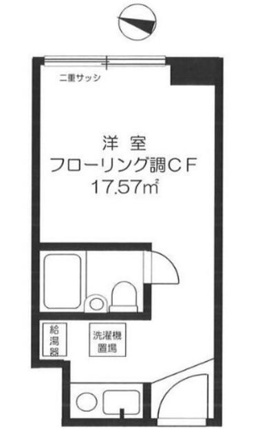 オリエントマンション品川(ワンルーム/4階)の間取り写真