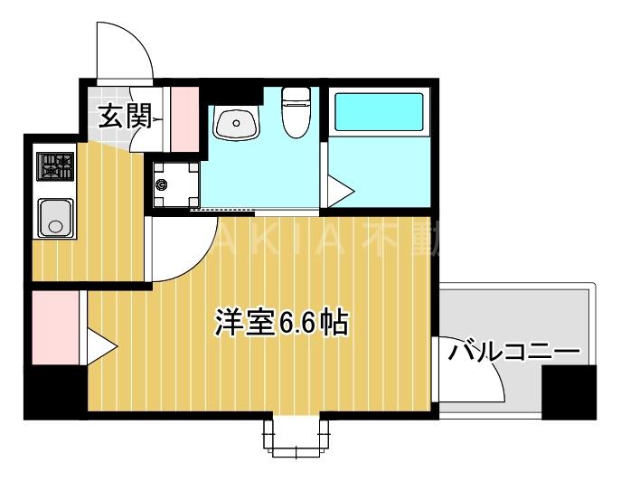 LIVIAZ NAMBA SOL(1K/2階)の間取り写真