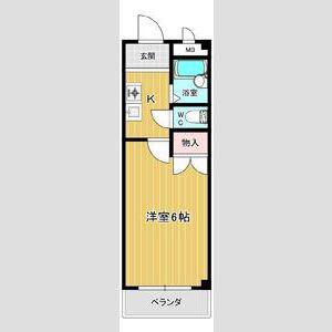 エルメゾン東海通(1K/2階)の間取り写真