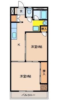 SOLEIL V(2K/5階)の間取り写真