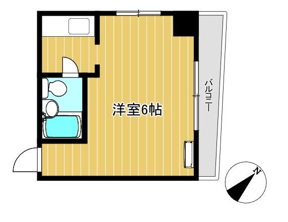 パル千歳(ワンルーム/3階)の間取り写真