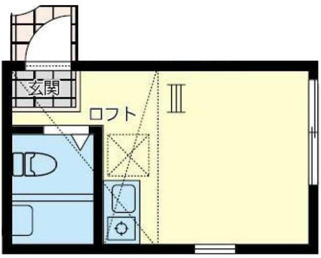 ユナイト小田モンセラッドの杜(ワンルーム/1階)の間取り写真