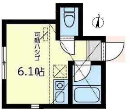 ユナイト戸塚カイザーブルク(ワンルーム/2階)の間取り写真