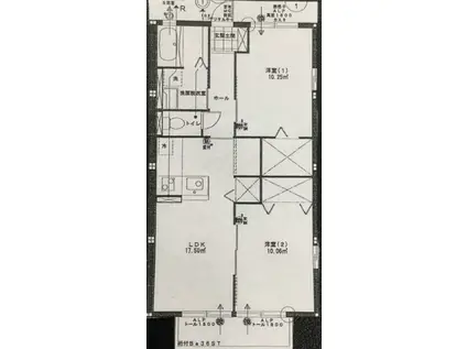 チェルアルコ(2LDK/1階)の間取り写真