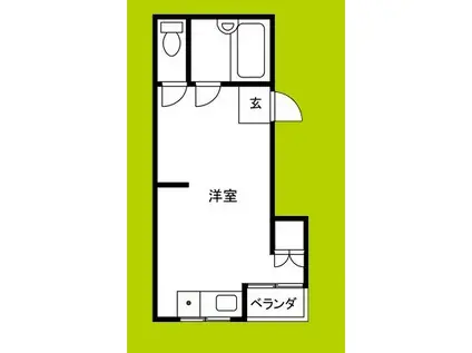 伊藤マンション(ワンルーム/2階)の間取り写真