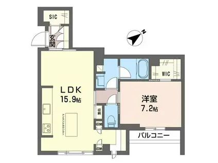 ラヴィベール都筑SHM(1LDK/3階)の間取り写真