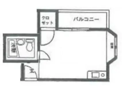 パークサイド・モネ(ワンルーム/2階)の間取り写真