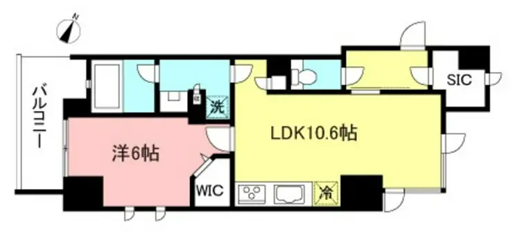 プライムメゾン初台 4階階 間取り