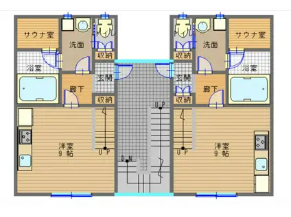 イーストワン住吉(ワンルーム/2階)の間取り写真