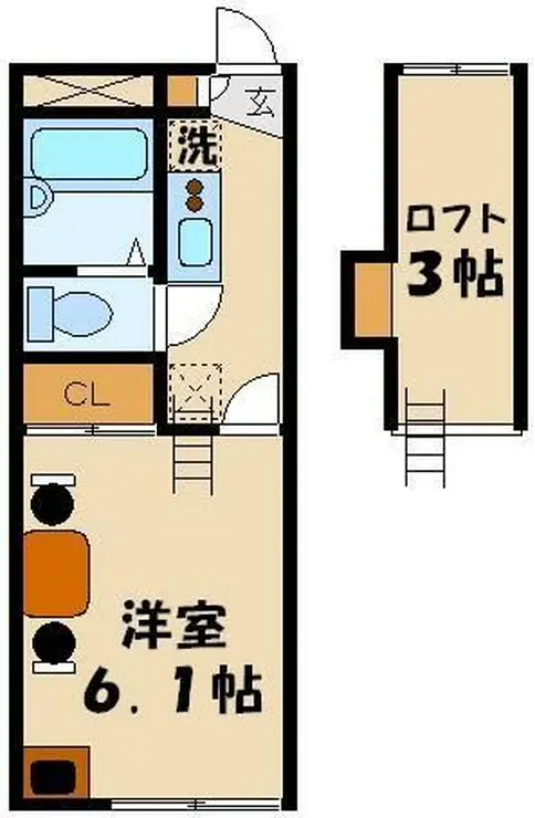 レオパレスすおう 2階階 間取り