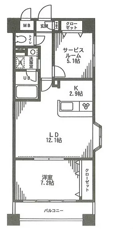 フェリーチェ 4階階 間取り